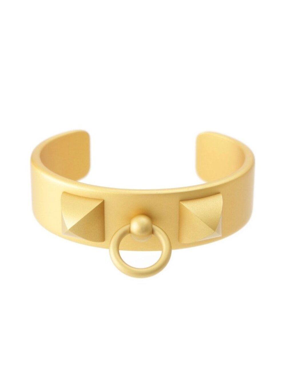 Hermes Collier de Chien Bangle Bracelet Gold